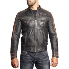 Шкіряна куртка affliction Built For Speed Parka Jacket