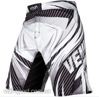 Шорти для MMA Venum Galactic 2.0 Carbon Fightshorts White