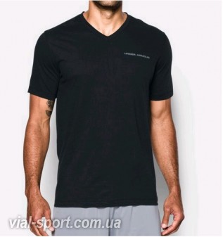 Футболка Under Armour Charged Cotton V-Neck (BLACK)