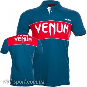 Футболка Venum USA Team Polo-Navy / Red