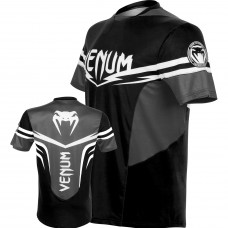 Футболка Venum Sharp 2.0 Dry Tech T-shirt Black Grey