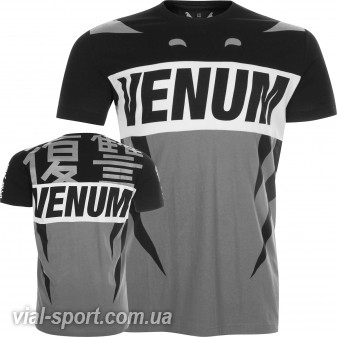 Футболка Venum Revenge T-Shirt Grey Black