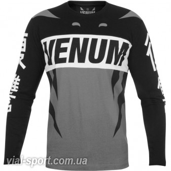 Лонгслів Venum Revenge T-Shirt Grey Black