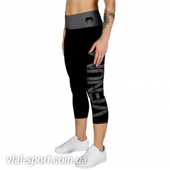 Жіночі капрі Venum Power Leggings Crops Black Grey