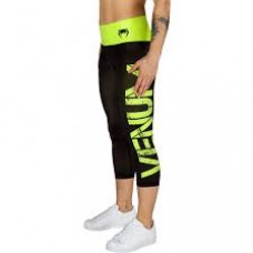 Жіночі капрі Venum Power Leggings Crops Black Yellow