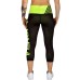 Жіночі капрі Venum Power Leggings Crops Black Yellow