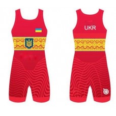 Трико збірної України UWW Ukraine чоловіче Red