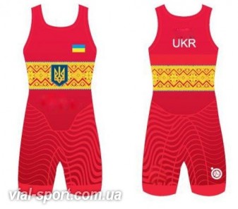 Трико збірної України UWW Ukraine жіноче Red