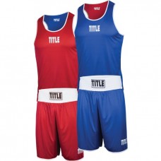 Комплект двосторонньої боксерської форми TITLE reversible Aerovent Elite Amateur boxing set 1