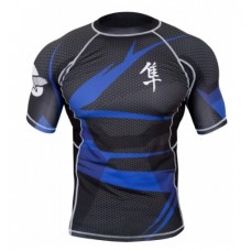 Рашгард Hayabusa Metaru Black-Blue з кор. рукав