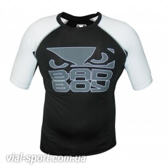 Рашгард з коротким рукавом Bad Boy Engage Black / White