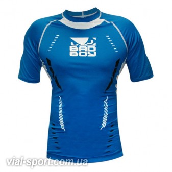 Рашгард з коротким рукавом Bad Boy Sphere Blue / White