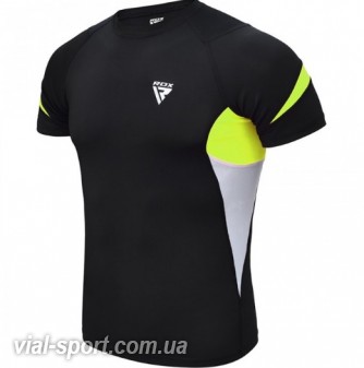 Рашгард з коротким рукавом RDX Lycra Green