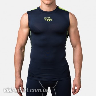 Компресійна футболка без рукавів Peresvit Air Motion Compression Tank Navy Flu Yellow