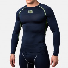 Компресійна футболка Peresvit Air Motion Compression Long Sleeve T-Shirt Navy Flu Yellow