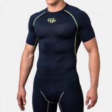 Компресійна футболка Peresvit Air Motion Compression Short Sleeve T-Shirt Navy Flu Yellow