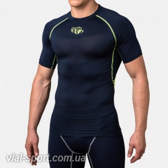 Компресійна футболка Peresvit Air Motion Compression Short Sleeve T-Shirt Navy Flu Yellow