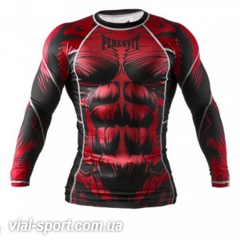 Рашгард Peresvit Beast Silver Force Rashguard Long Sleeve Red