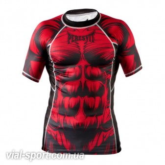 Рашгард Peresvit Beast Silver Force Rashguard Short Sleeve Red