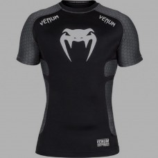 Рашгард Venum Absolute Short Sleeves Black Grey