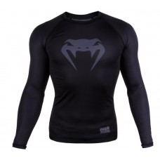 Компресійна футболка Venum Contender 3.0 Compression T-shirt Long Sleeves Black / Grey