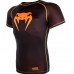 Компресійна футболка Venum Contender 3.0 Compression T-shirt Short sleeves Black / Orange