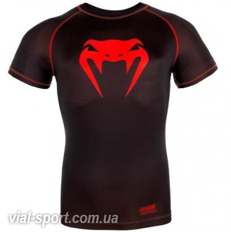 Компресійна футболка Venum Contender 3.0 Compression T-shirt Short sleeves Black / Red