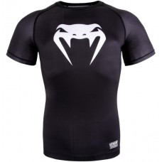 Компресійна футболка Venum Contender 3.0 Compression T-shirt Short sleeves Black / White