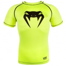 Компресійна футболка Venum Contender 3.0 Compression T-shirt Short Sleeves Yellow / Black