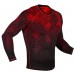 Компресійна футболка Venum Fusion Compression T-shirt Black Red Long Sleeves