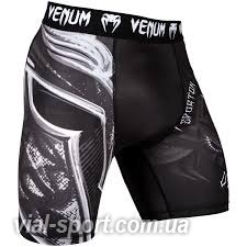Компресійні шорти Venum Gladiator 3.0 Vale Tudo Shorts Black White