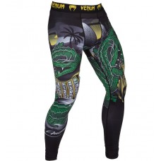 Компресійні штани Venum Crocodile Spats Black Green