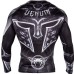 Рашгард Venum Gladiator 3.0 Rashguard Black White Long Sleeves