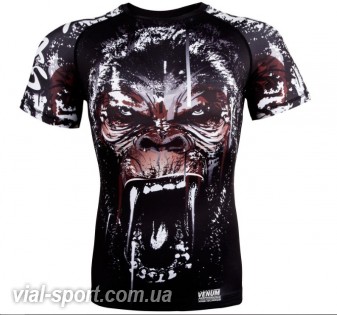 Рашгард Venum Gorilla Rashguard Short Sleeves Black