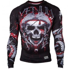 Рашгард Venum Pirate 3.0 Rashguard Long Sleeves Black Red