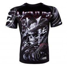 Рашгард Venum Samurai Skull Rashguard Short Sleeves Black