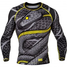 Рашгард Venum Snaker Rashguard Long Sleeves Black Yellow