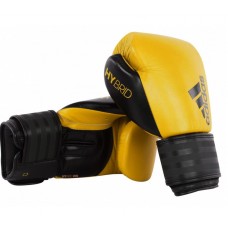 Боксерські рукавички Adidas Hybrid 200 Dinamic Fit. Жовтий-Чорний.