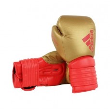 Боксерські рукавички Adidas Hybrid 300. Колір Золотий, Червоний.