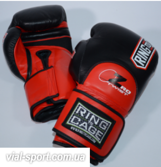 Боксерські рукавички RING TO CAGE 3.0 ZroTwist Deluxe MiM-Foam Sparring Gloves black red