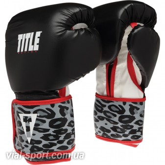 Боксерські рукавички TITLE Boxing Safari Leopard Fitness Gloves