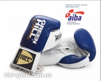 Рукавички боксерські Green Hill Pegasus ліцензовані AIBA PRO BOXING сині