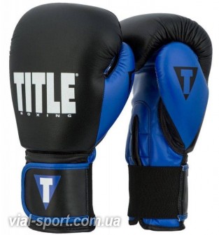 Рукавички TITLE Dynamic Strike Heavy Bag black / blue