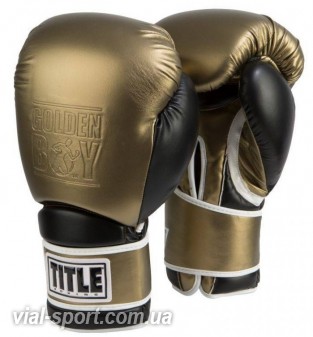 Рукавички TITLE Golden Boy Training Gloves black / gold