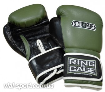 Тренувальні боксерські рукавички RING TO CAGE Gym Training Gloves RCBG морський зелений / чорний