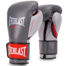 Тренувальні рукавички EVERLAST Powerlock Hook &amp; Loop Training Gloves gray / red