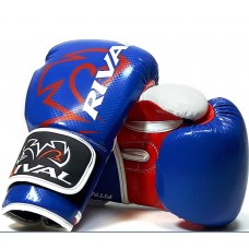 Тренувальні боксерські рукавички для фітбокса RIVAL RB7-Fitness + Bag Gloves blue white red