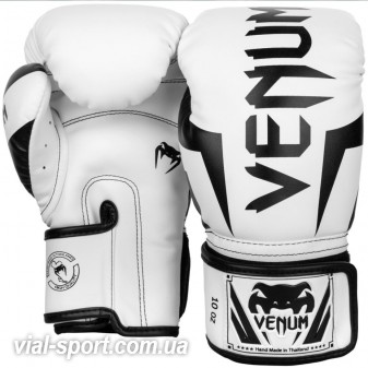 Боксерські рукавички Venum Elite Boxing Gloves White Black