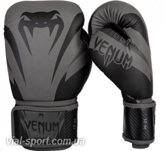 Боксерські рукавички Venum Impact Boxing Gloves Black / Grey