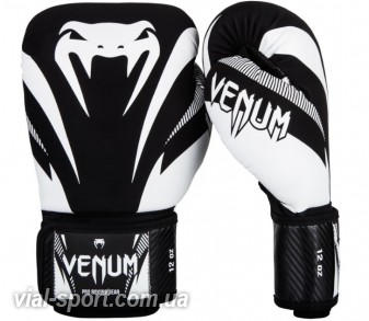 Боксерські рукавички Venum Impact Boxing Gloves Black / White